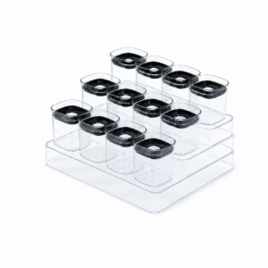 Set Organizador de Especias Premium con 12 Frascos Herméticos