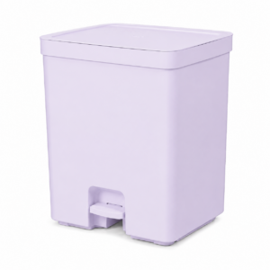Basurero con Pedal 20L Color Lavanda – Diseño Moderno y Práctico para Baño, Cocina y Oficina