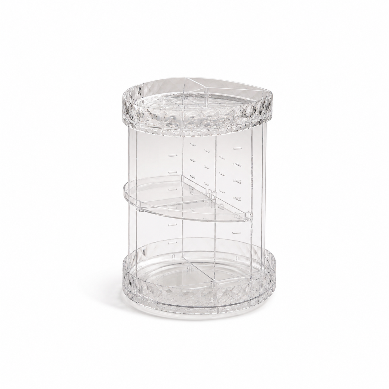 Organizador de Maquillaje Acrílico Giratorio de 3 Niveles - Image 2