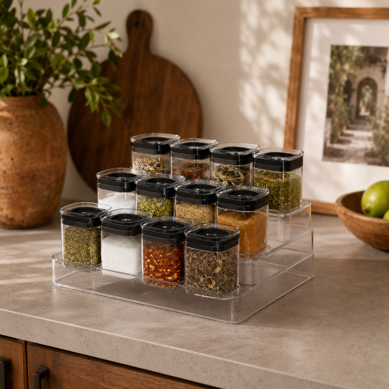Set Organizador de Especias Premium con 12 Frascos Herméticos - Image 4