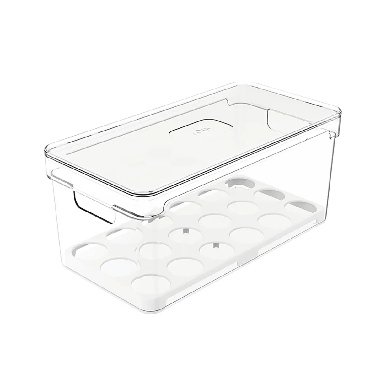 Organizador de Huevos Transparente con Tapa para Refrigerador – Capacidad para 36 Huevos