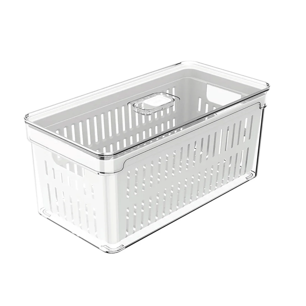 Canasto Organizador Multiuso Transparente para Refrigerador 5 Lt