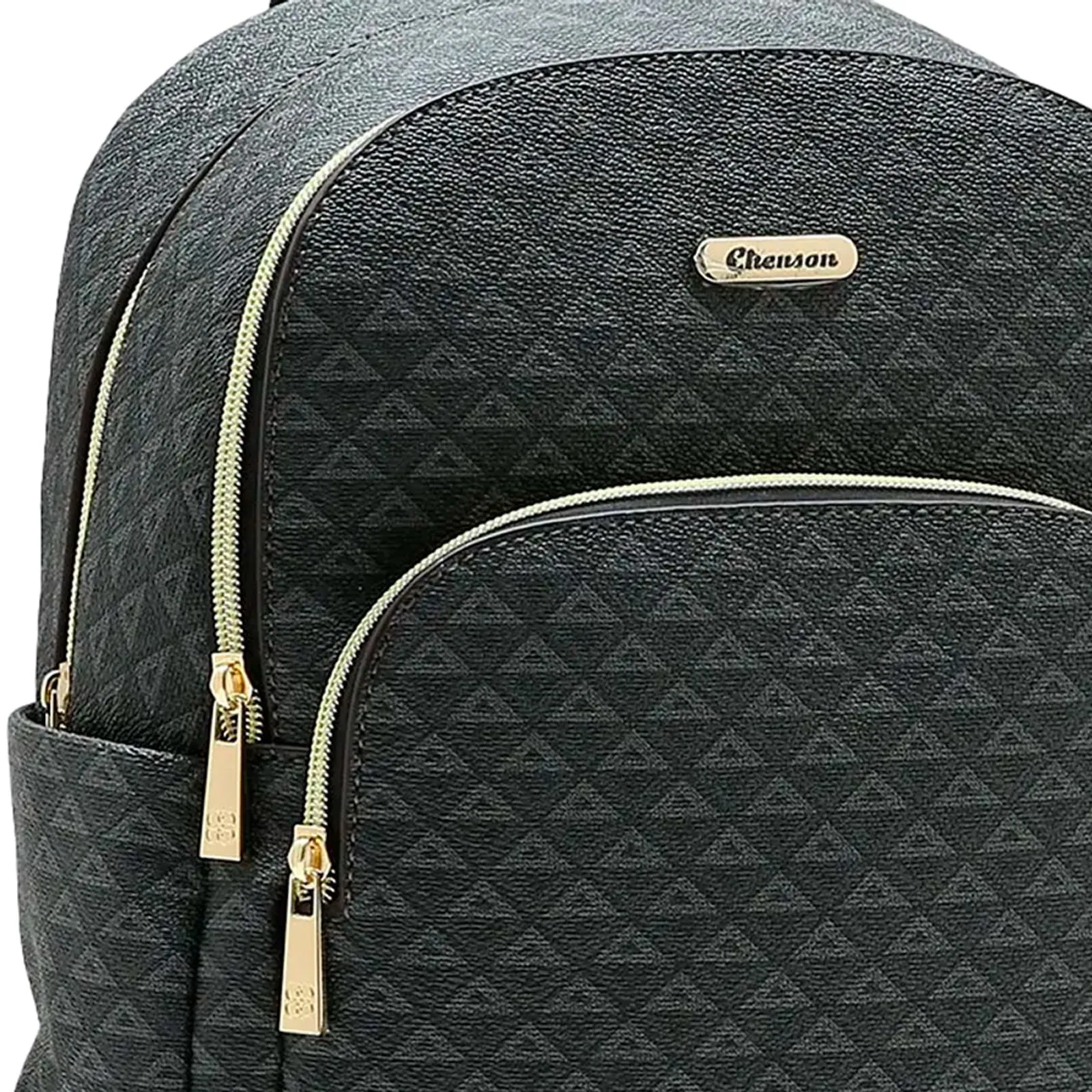 Mochila Urbana de Vestir Chenson para Mujer Negra con Monograma - Image 2