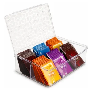 Organizador Acrílico Premium para Sobres de Té y Endulzantes