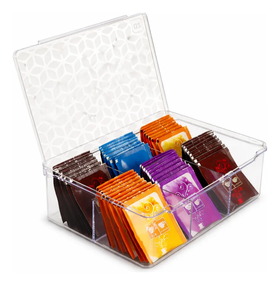 Organizador Acrílico Premium para Sobres de Té y Endulzantes