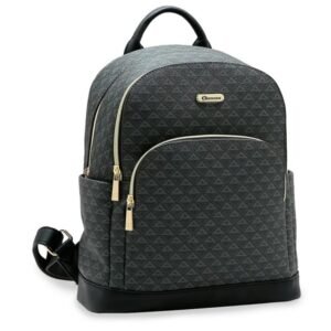 Mochila Urbana de Vestir Chenson para Mujer Negra con Monograma